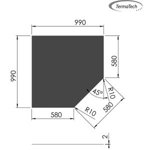 Femkantet - 990x990mm