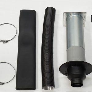 Friskluftstilslutning Ø80 mm.