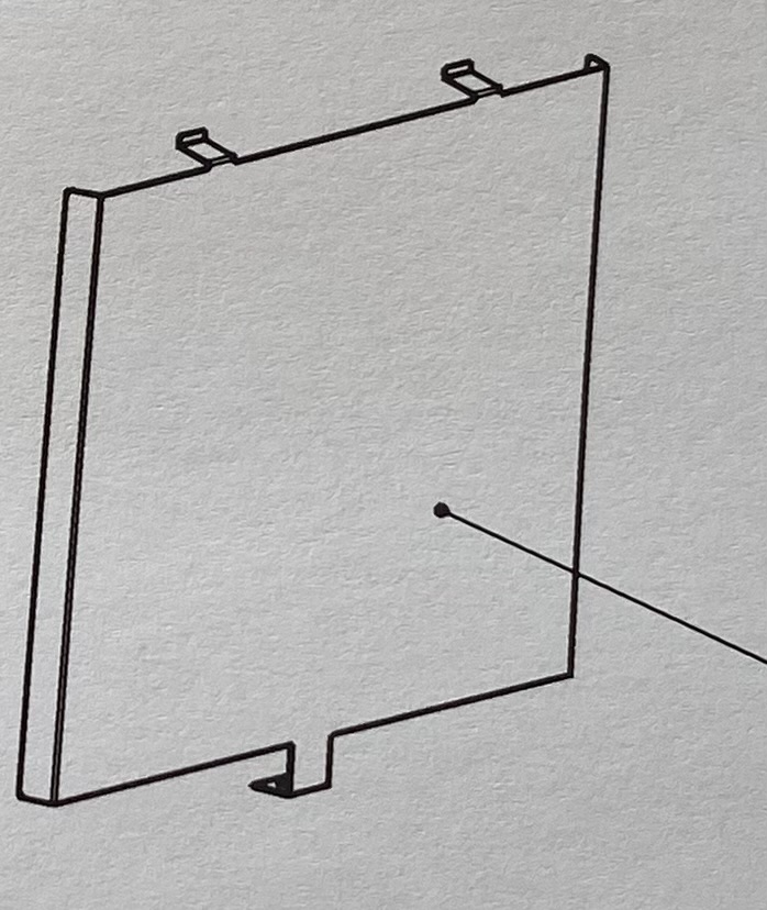 Varmeskjold side Jøtul F602 ECO (1 stk.)